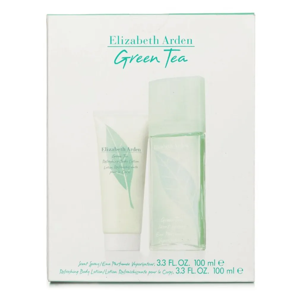 Green Tea 100ml 2pc Gift Set100ml Edt Spr, 100ml Body Lotion - Image 2