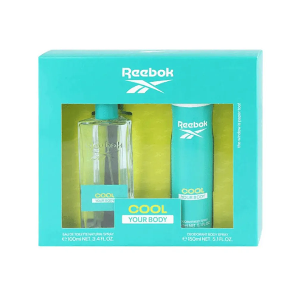 Reebok Cool Your Body Ladies 100ml 2pc Gift Set
