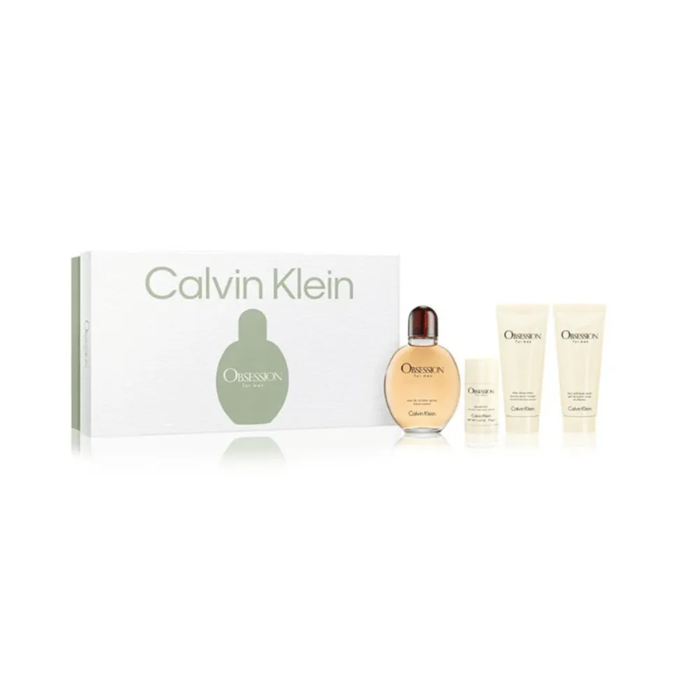 CK Obsession Mens 125ml 4pc Gift Set