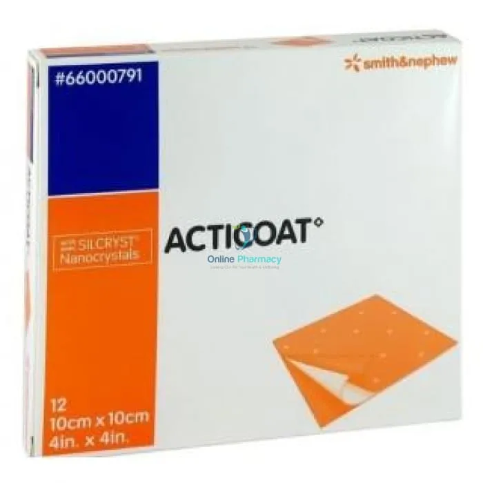 Acticoat Wound Dressings 10cm x 10cm - 12 Pack