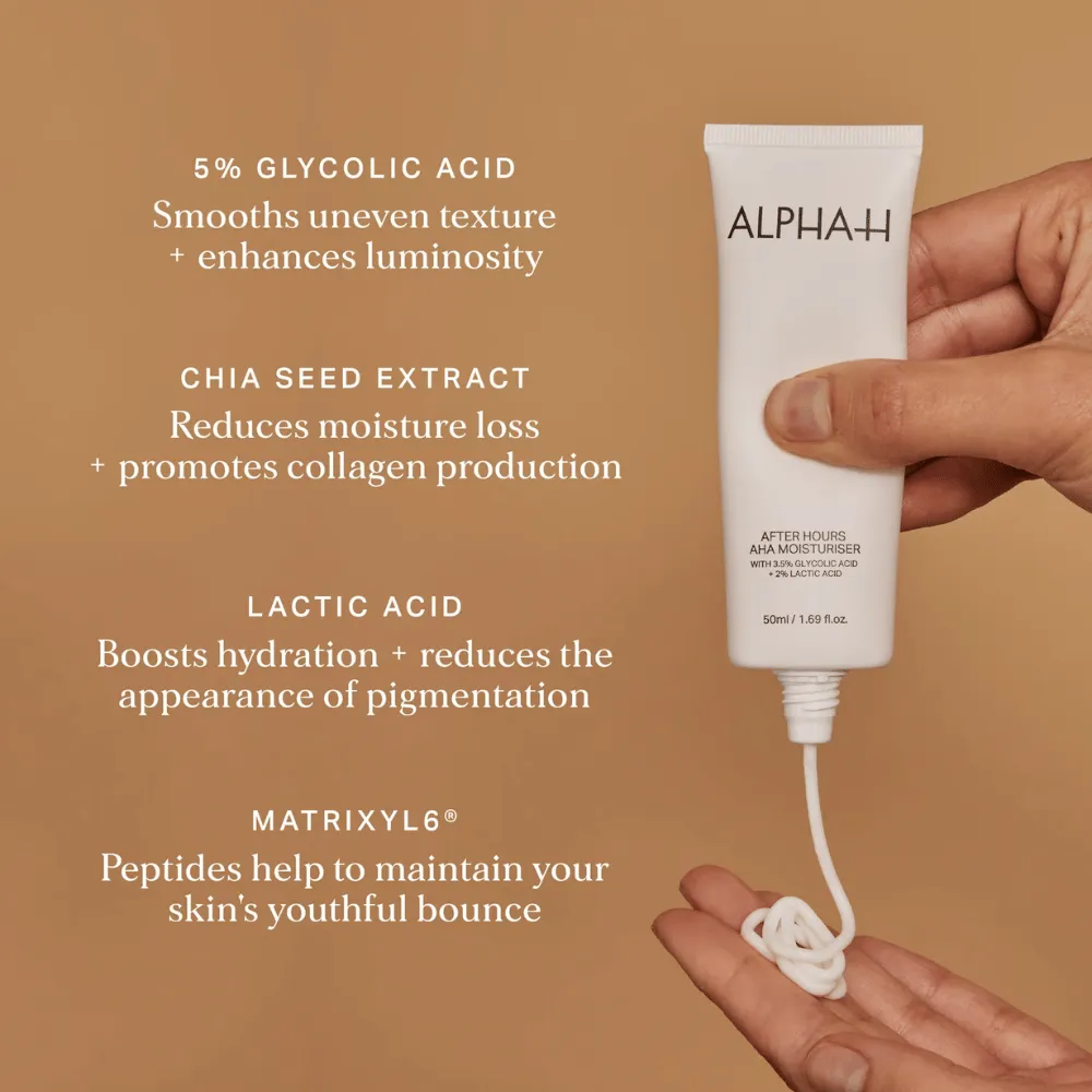 Alpha-H After Hours AHA Moisturiser - 50ml - Image 2