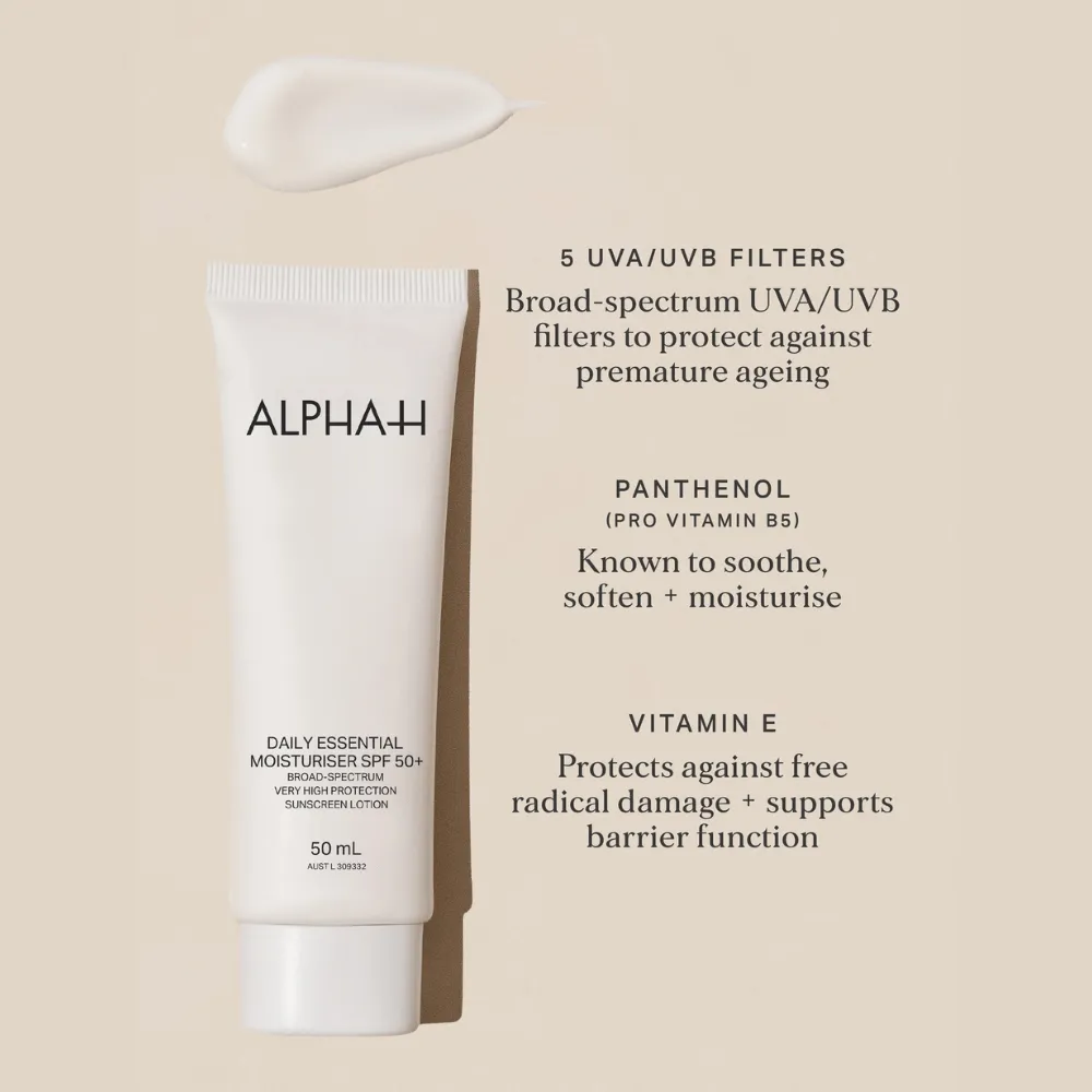 Alpha-H Daily Essential Moisturiser SPF 50+ / 50ml - Image 7