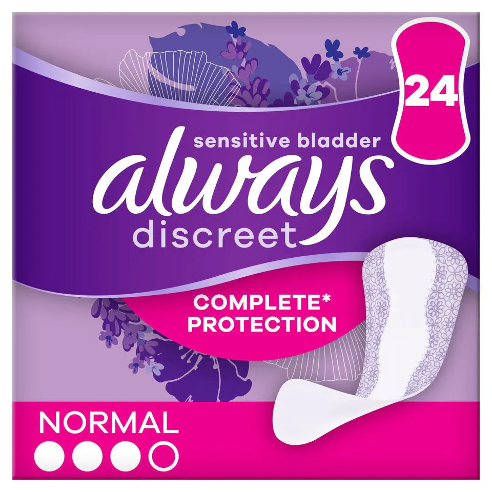 Always Discreet Liners - Normal 24 Pads