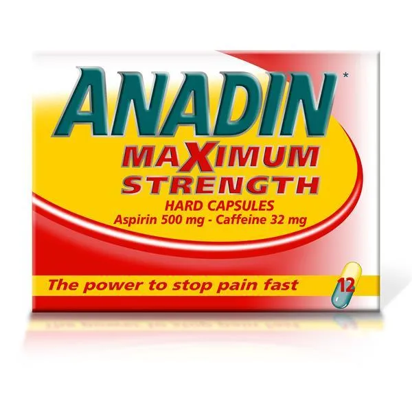 Anadin Max Strength Capsules - 12 Pack