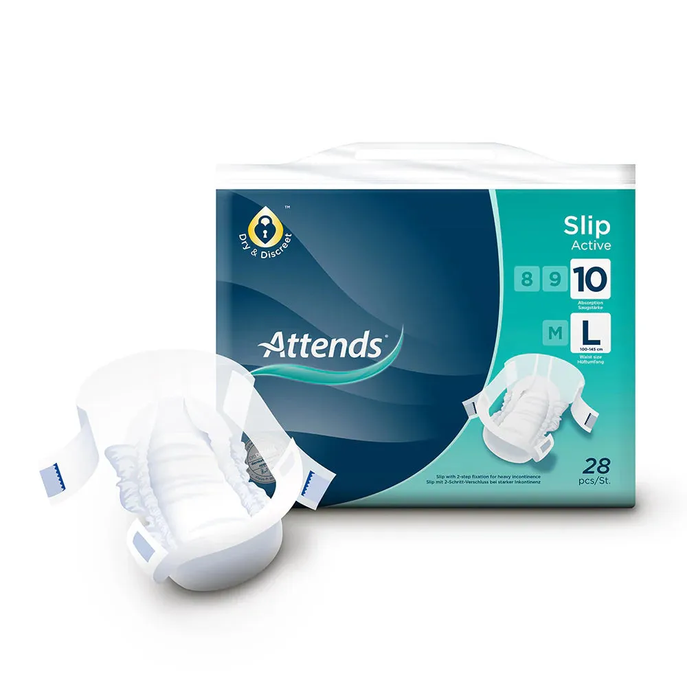 Attends Slip Active 10 - Large 28 Pack