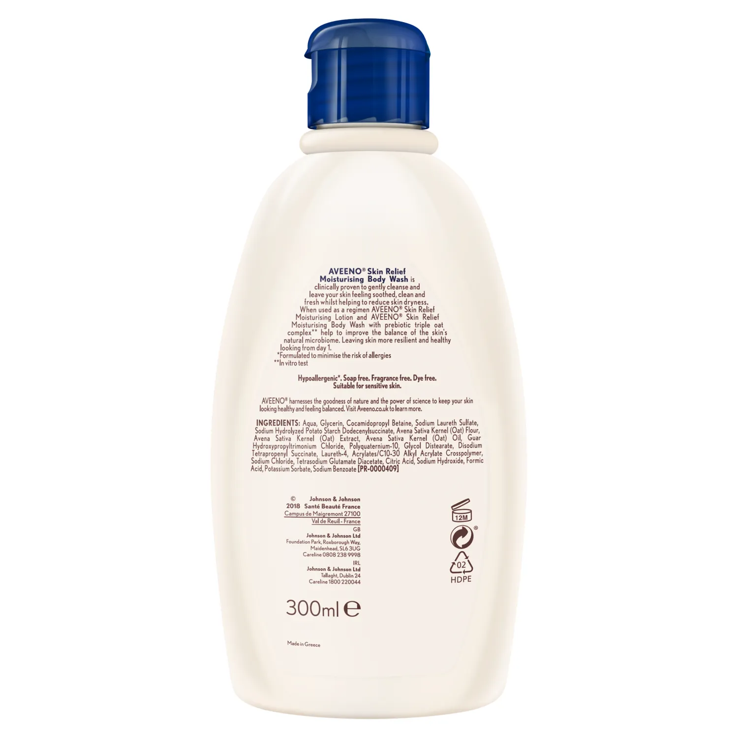 Aveeno Skin Relief Moisturising Body Wash - 300ml - Image 2