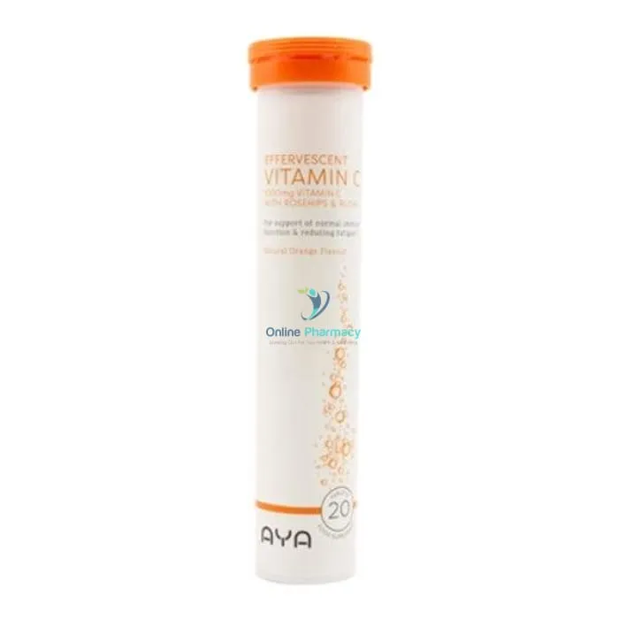 AYA Vitamin C 1000mg Effervescent - 20 Tabs