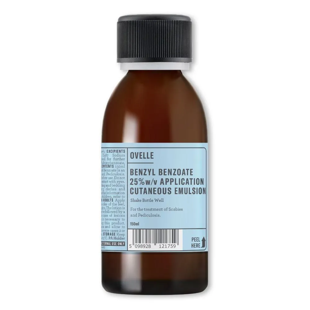 Benzyl Benzoate Emulsion - 150ml (Glass Bottle)