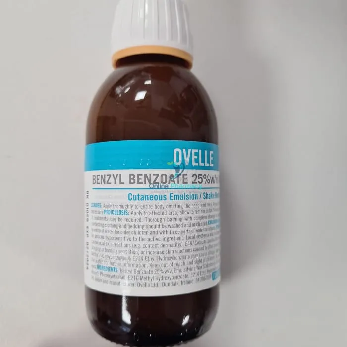 Benzyl Benzoate Emulsion - 150ml (Glass Bottle) - Image 2