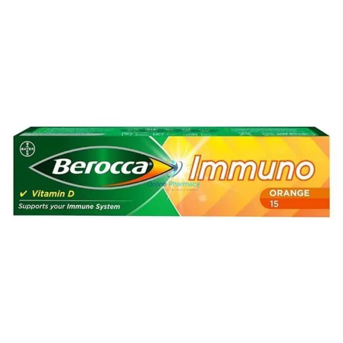 Berocca Immuno Sugar-Free Orange Effervescent Tablets - 15 / 30 Pack - Image 3