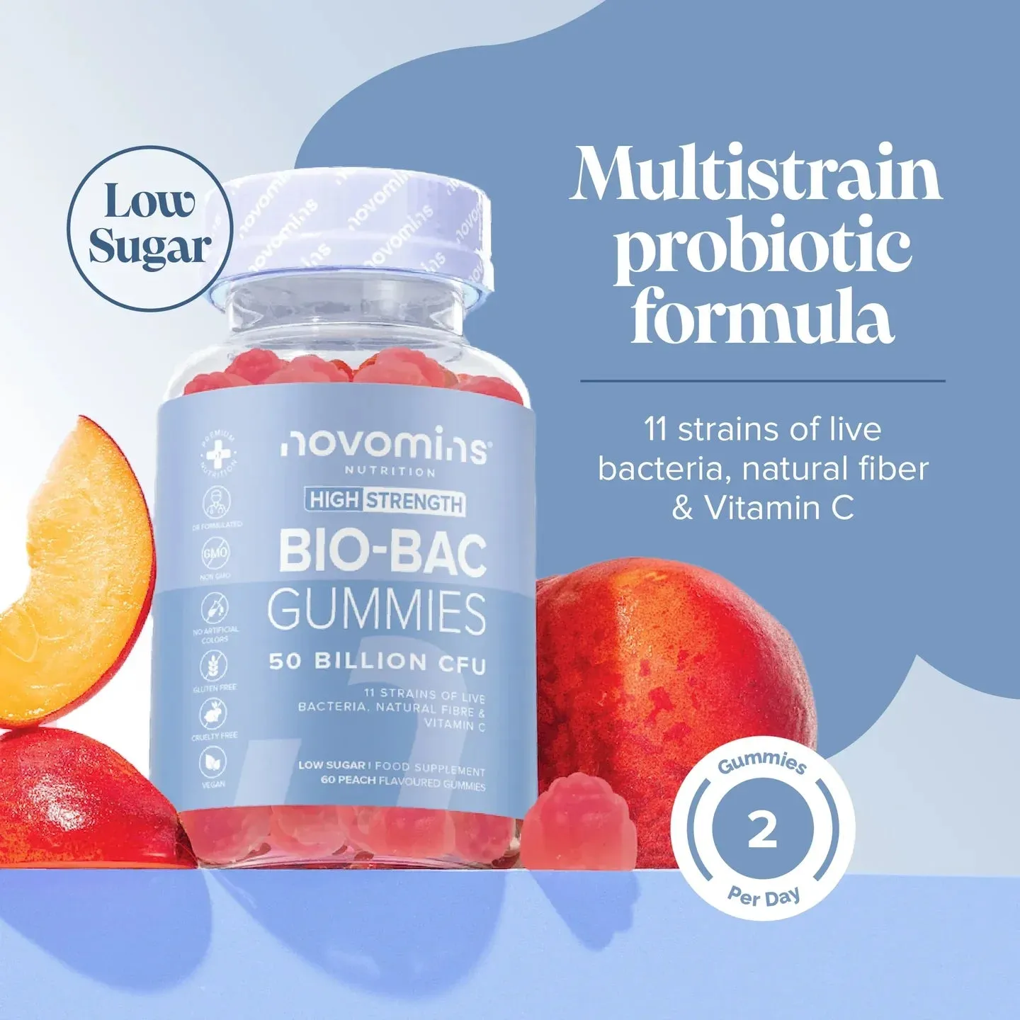Novomins Bio-Bac Gummies - 60 Pack - Image 6