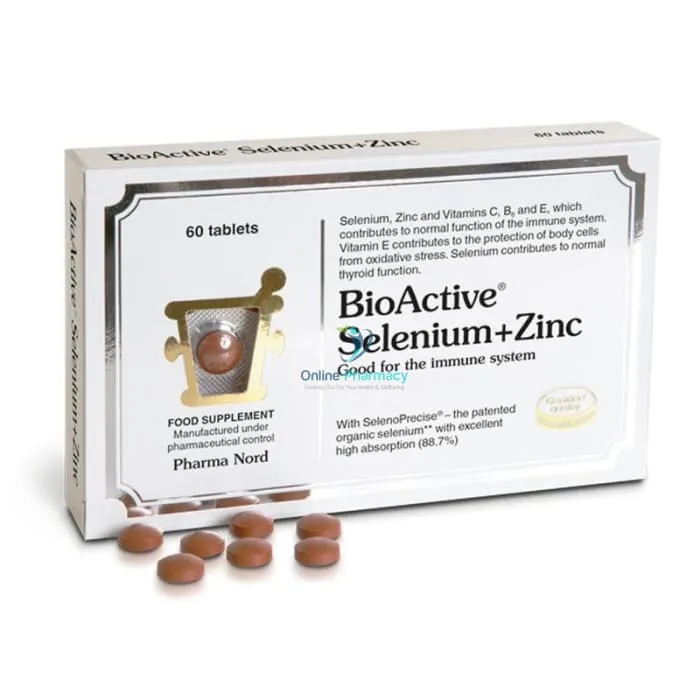 Pharma Nord BioActive Selenium+Zinc Tablets - 60/150 Pack
