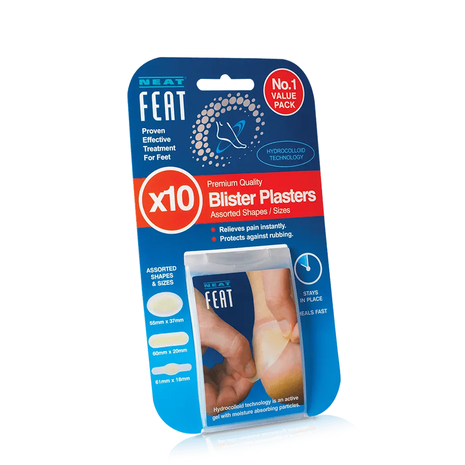 Blister Plasters Pain Relief, Protection Against Rubbing, and Fast Wound Healing