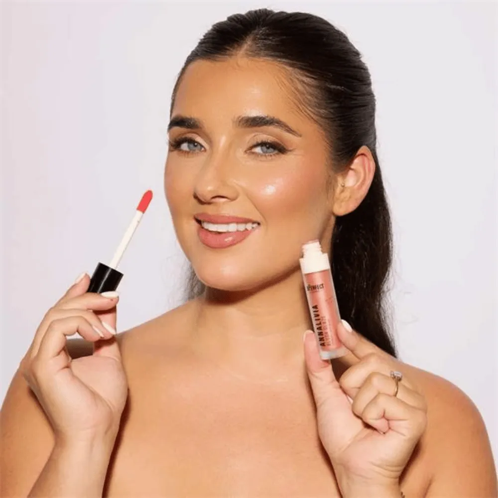 Bperfect Annalivia Wedding Collection Bronze Glaze Dewy Liquid Blusher Peach - Image 3
