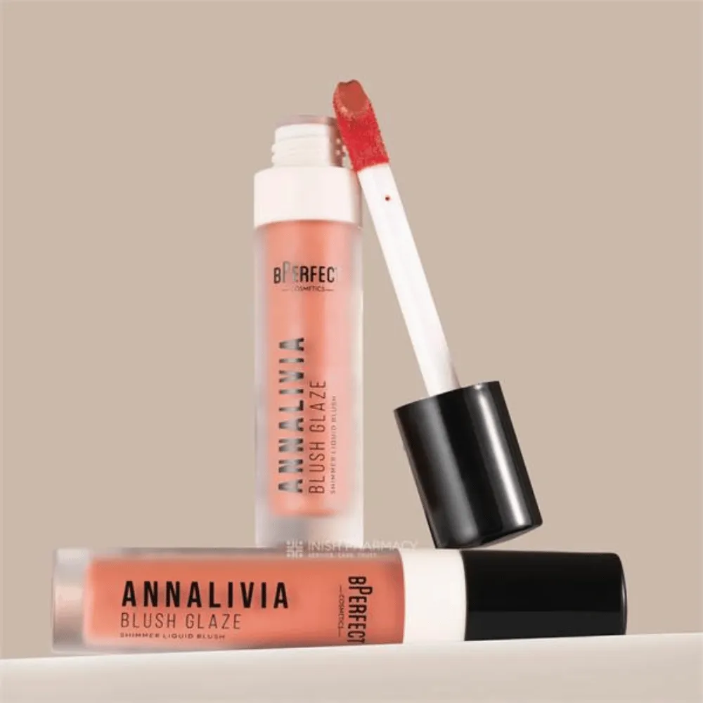 Bperfect Annalivia Wedding Collection Bronze Glaze Dewy Liquid Blusher Peach - Image 4