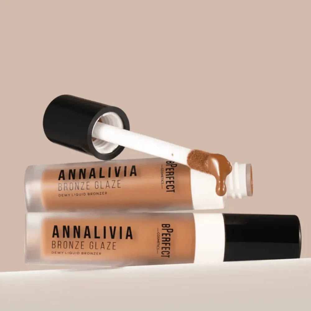 Bperfect Annalivia Wedding Collection Bronze Glaze Dewy Liquid Bronzer Tan - Image 4