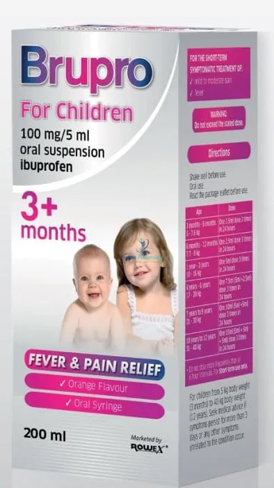 Brupro Ibuprofen For Children 3+Months - 200ml