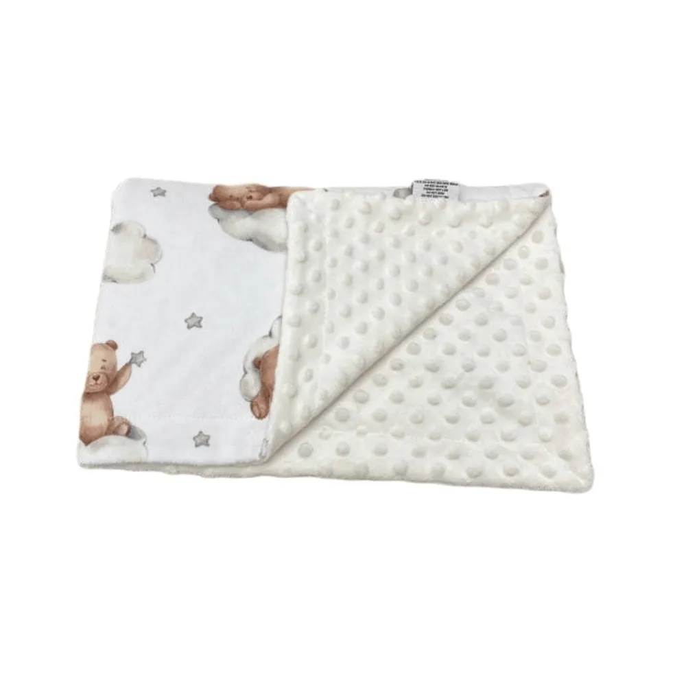 Bunny & Birdy Teddy Bear Blanket 100cm x 70cm