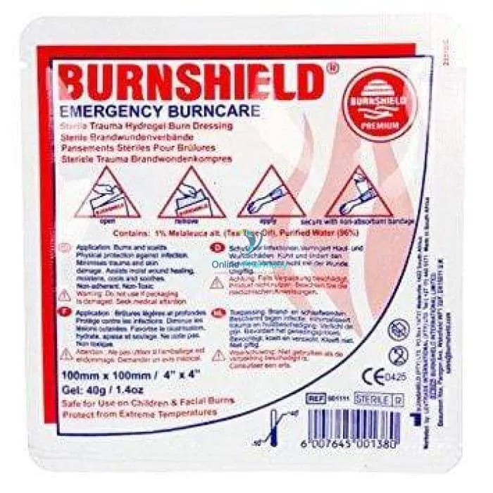Burnshield Dressing 10cm x 10cm - Single Dressing