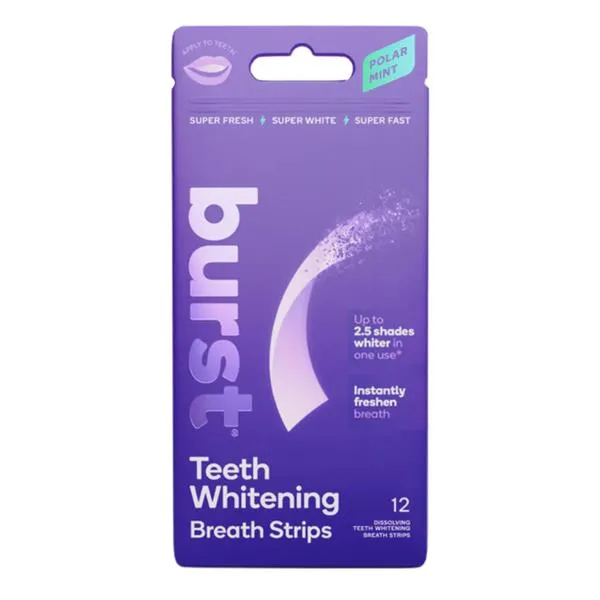 Burst Teeth Whitening Breath Strips - 12 Strips