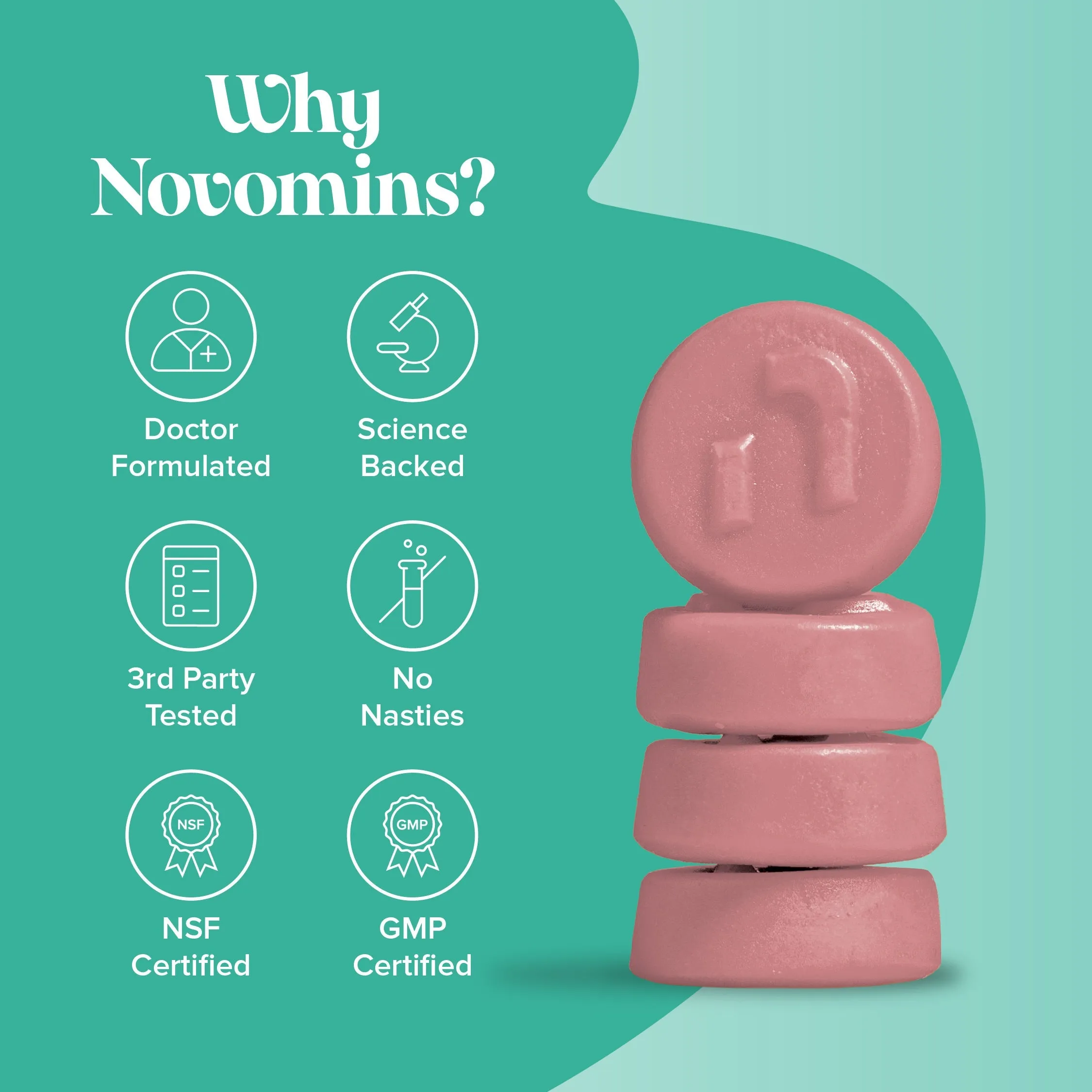 Novomins Calcium and Vitamin D Gummies - 60 Pack - Image 7