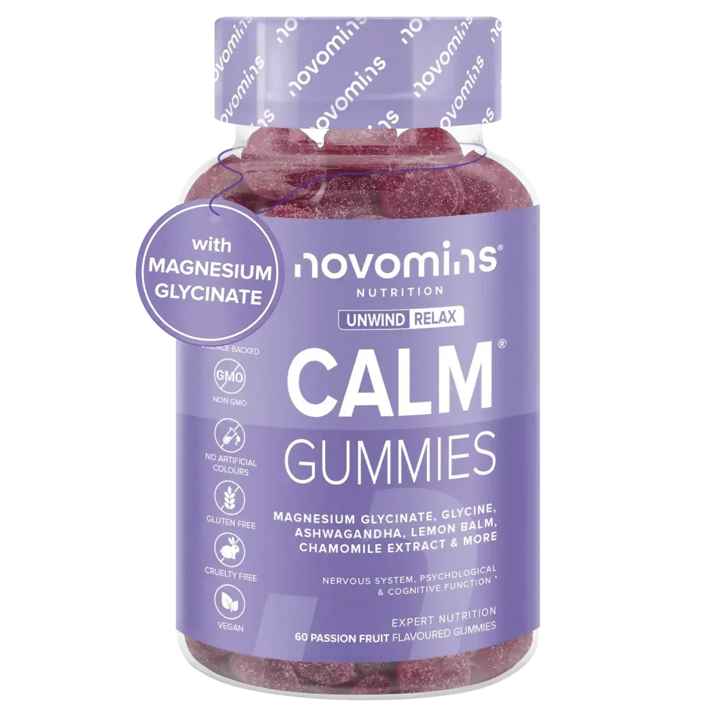 Novomins Calm Gummies - 60 Pack