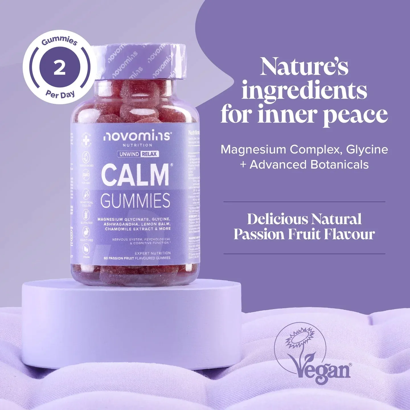 Novomins Calm Gummies - 60 Pack - Image 2