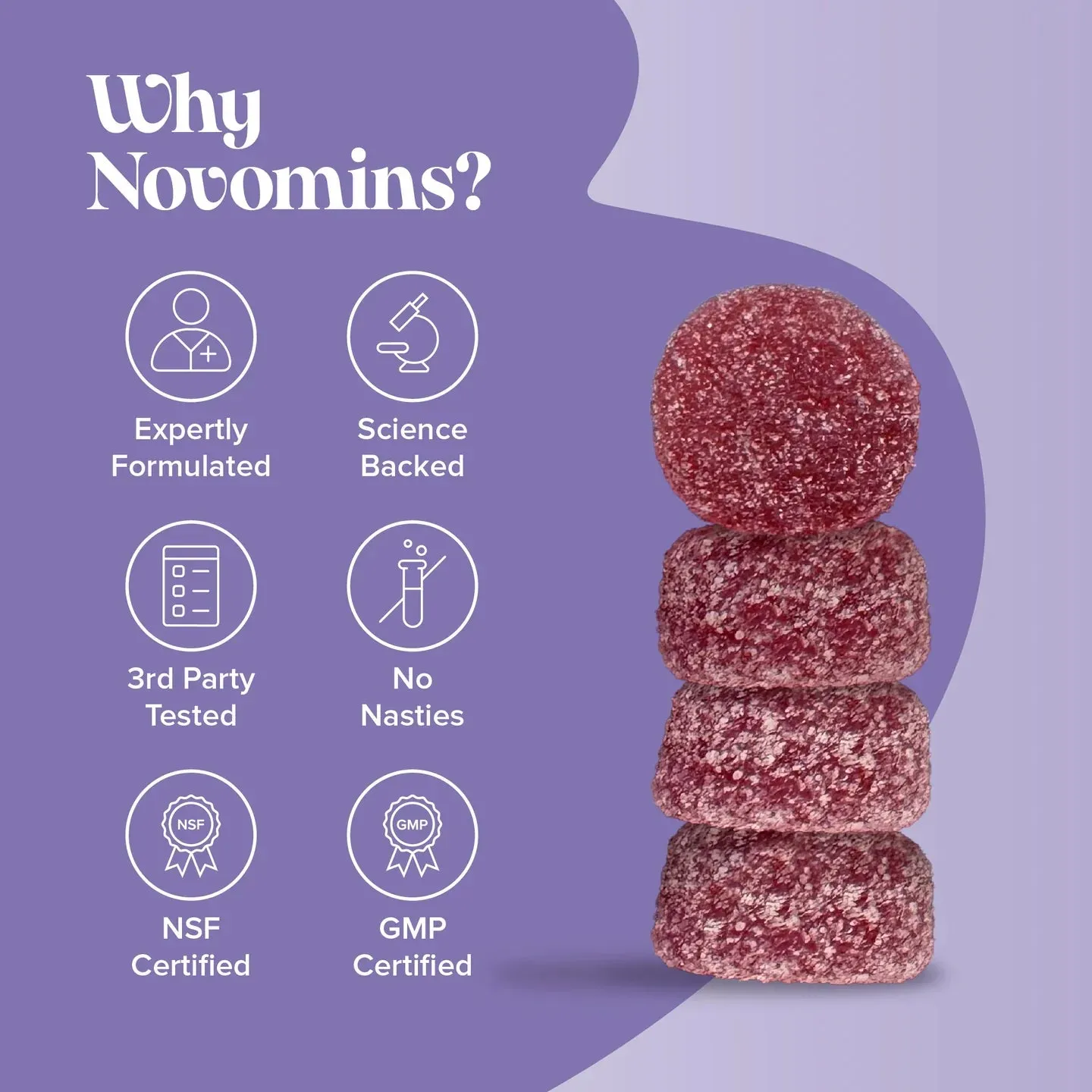Novomins Calm Gummies - 60 Pack - Image 8