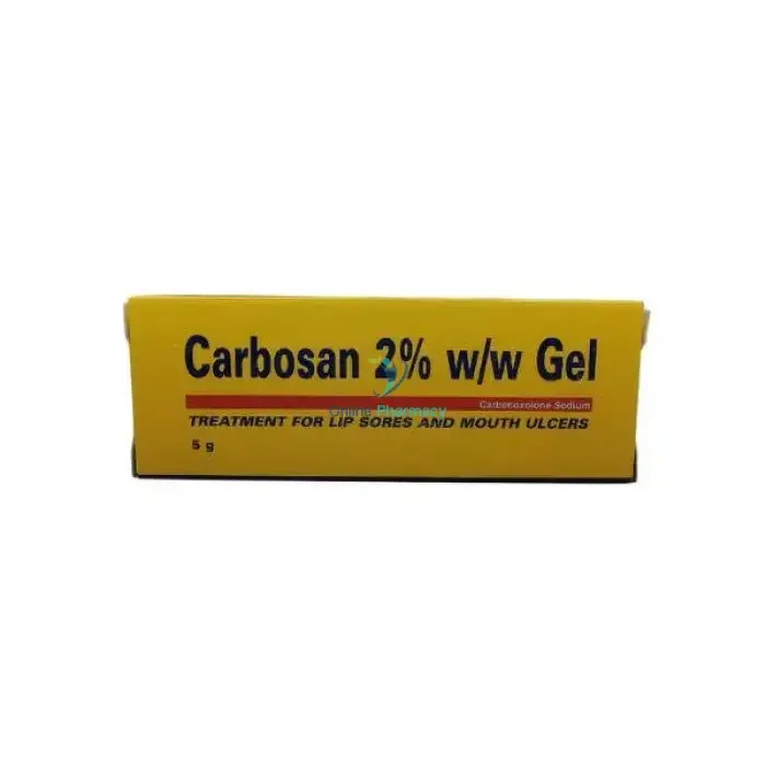 Carbosan 2% Gel For Lip Sores & Mouth Ulcers - 5g