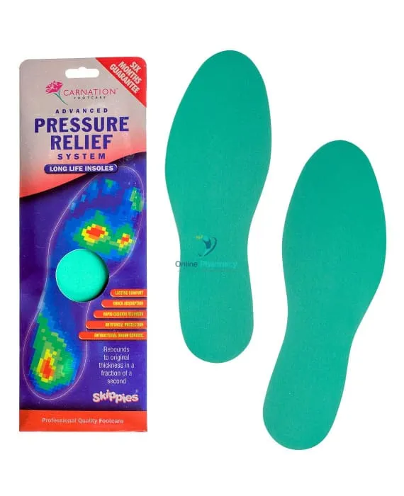 Carnation Advanced Pressure Relief System Long Life Insoles