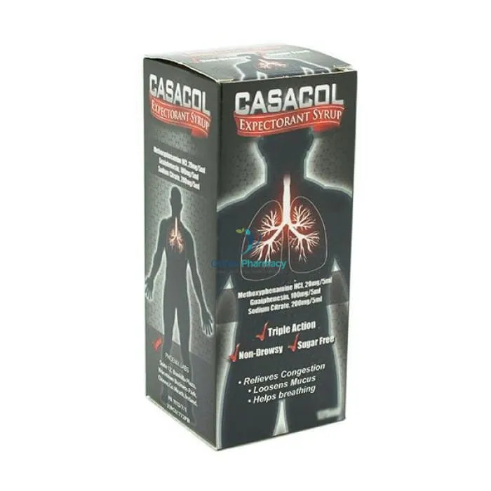 Casacol Expectorant Syrup - 125ml/300ml - Image 2