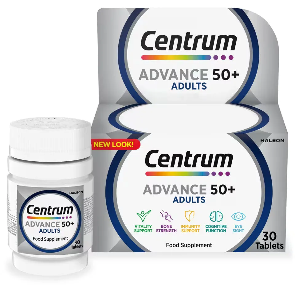 Centrum Advance 50+ Multivitamins - 30/60 Tablets - Image 2