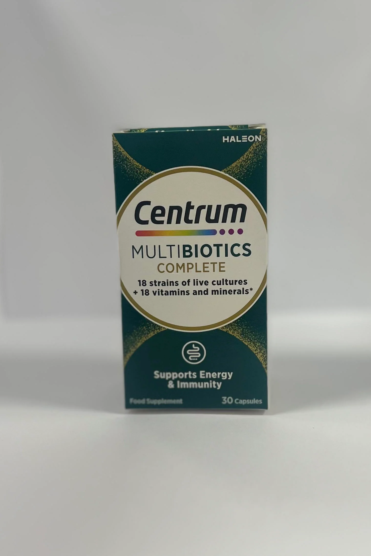 Centrum Complete Probiotic and Multivitamin Supplement - 30 Capsules