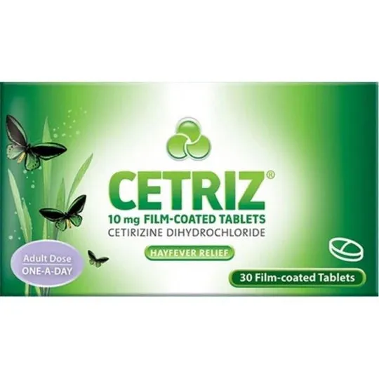 Cetriz Cetirizine Antihistamine Tablets - 30 tablets - Image 2