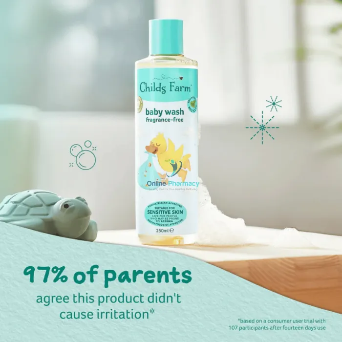 Childs Farm Fragrance Free Baby Wash - 250ml - Image 3