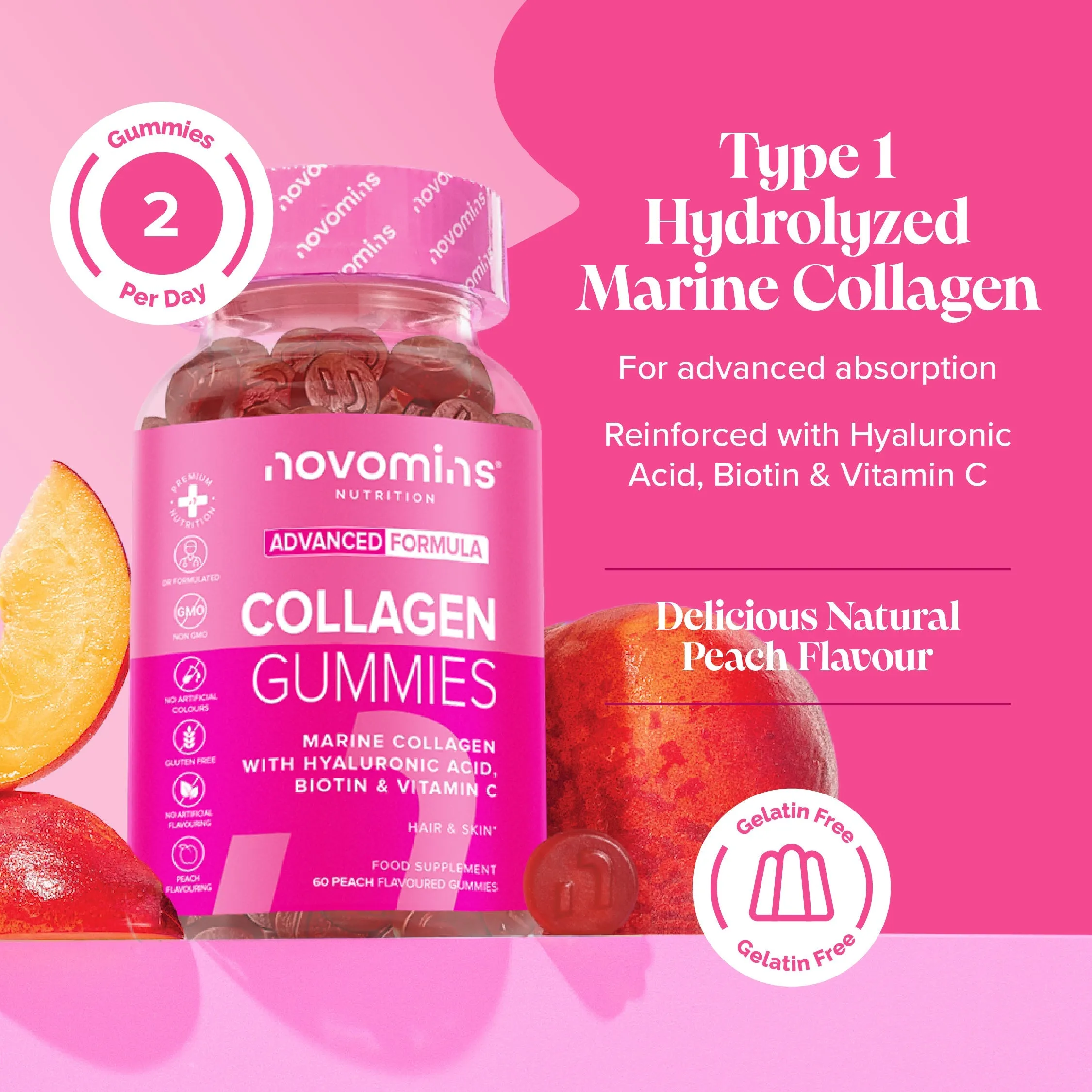 Novomins Collagen Gummies - 60 Pack - Image 2