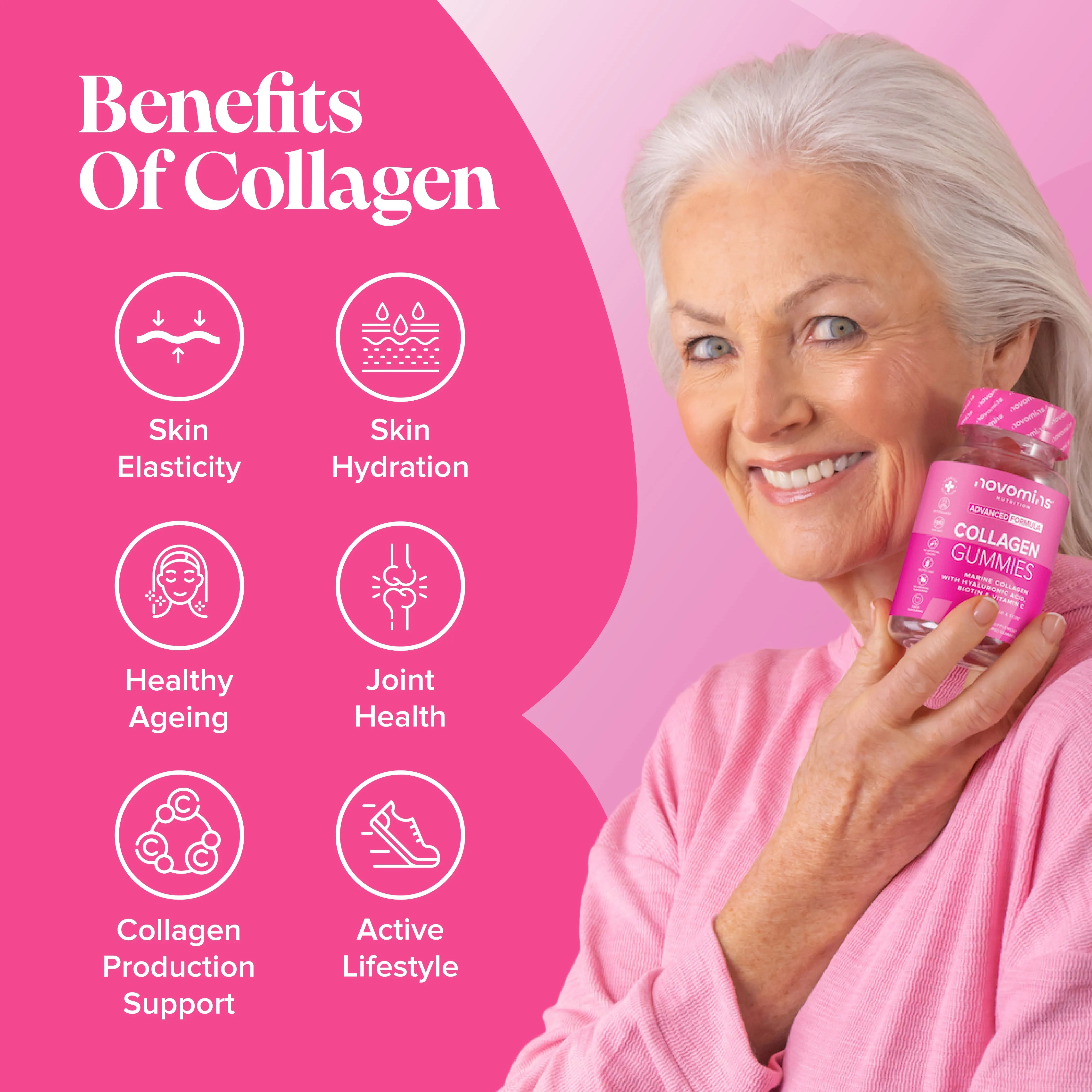 Novomins Collagen Gummies - 60 Pack - Image 3
