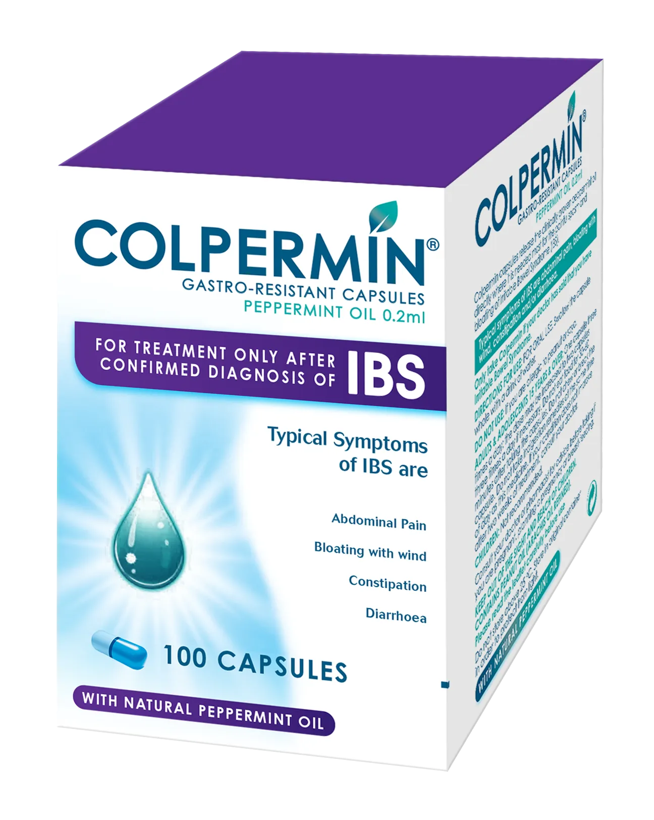 Colpermin Peppermint Oil Capsules - 20 / 100 Pack - Image 2