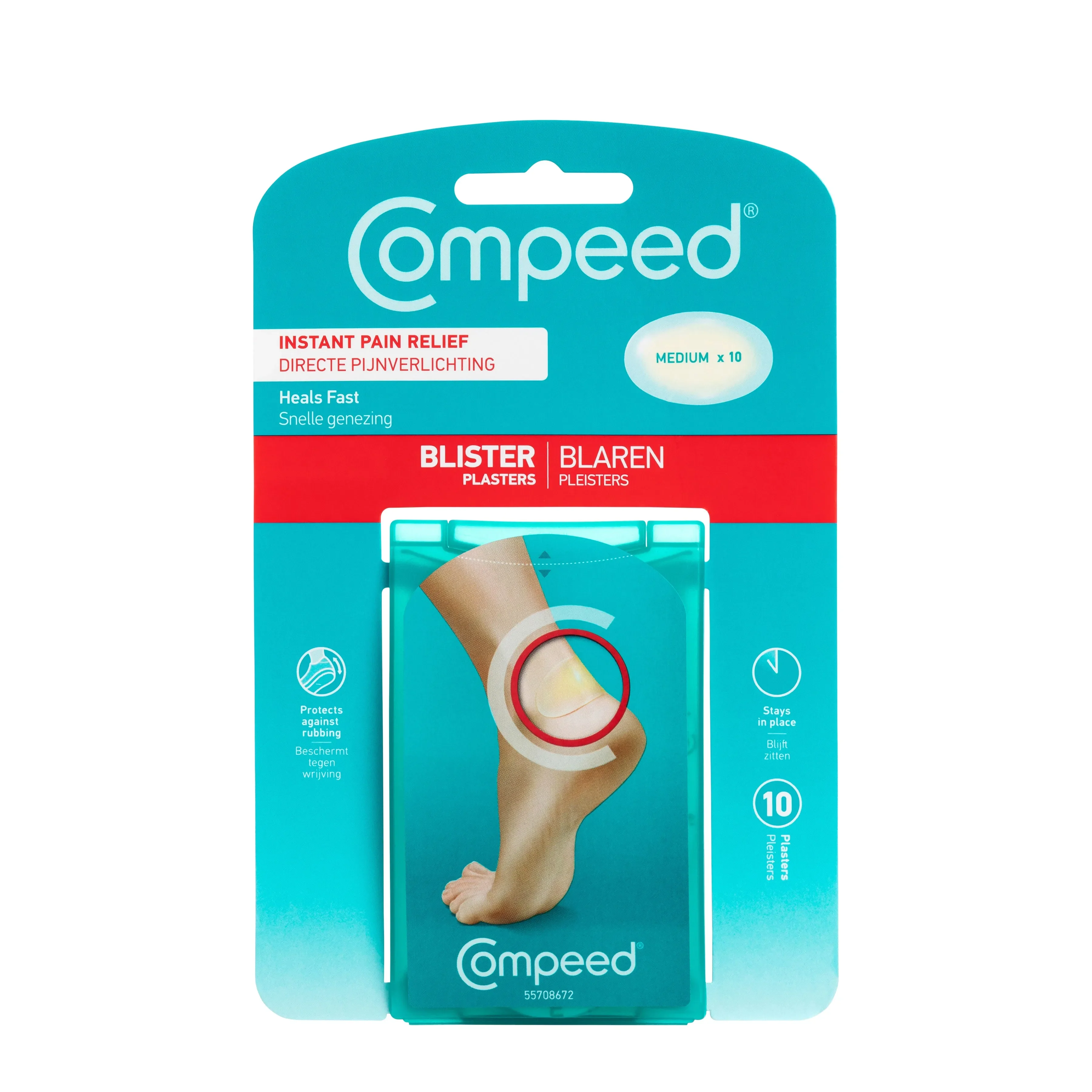 Compeed Blister Relief Plasters Medium - 5/10 Pack - Image 2