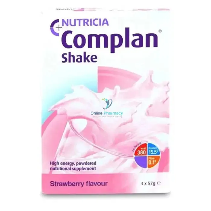 Complan Nutritional Shake Strawberry - 4 x 57g