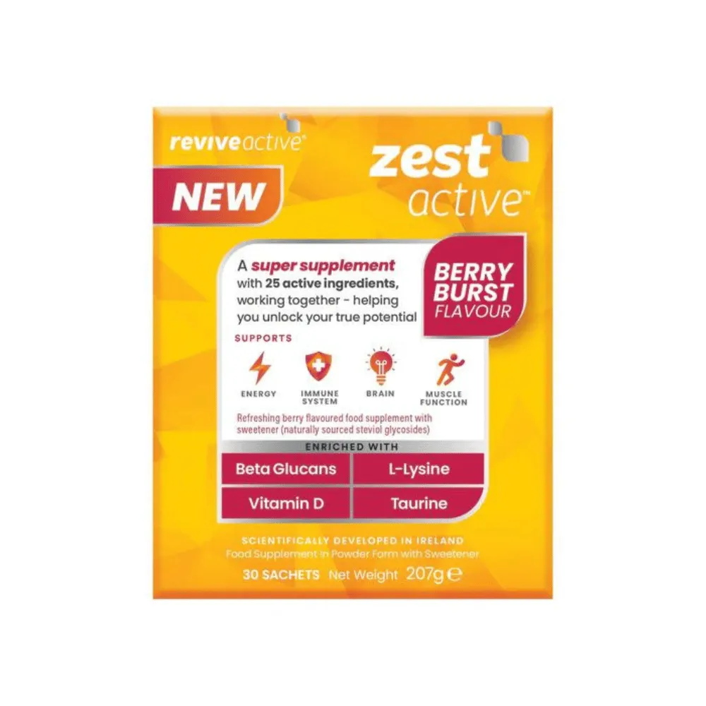 Revive Active Berry Burst Active Food Supplement - 30 Sachets - Image 2