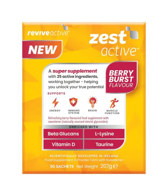 Revive Active Berry Burst Active Food Supplement - 30 Sachets - Image 3