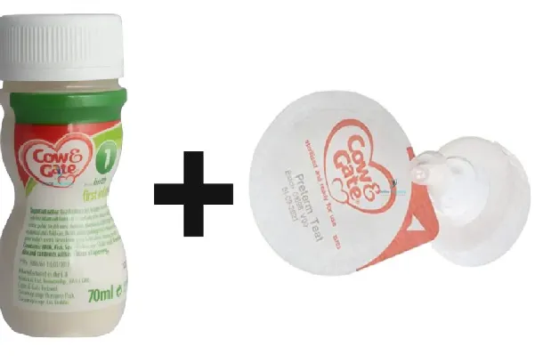 Cow & Gate First Milk 24x70ml + Cow & Gate RTF Preterm Teats (24 Teats) - Image 2