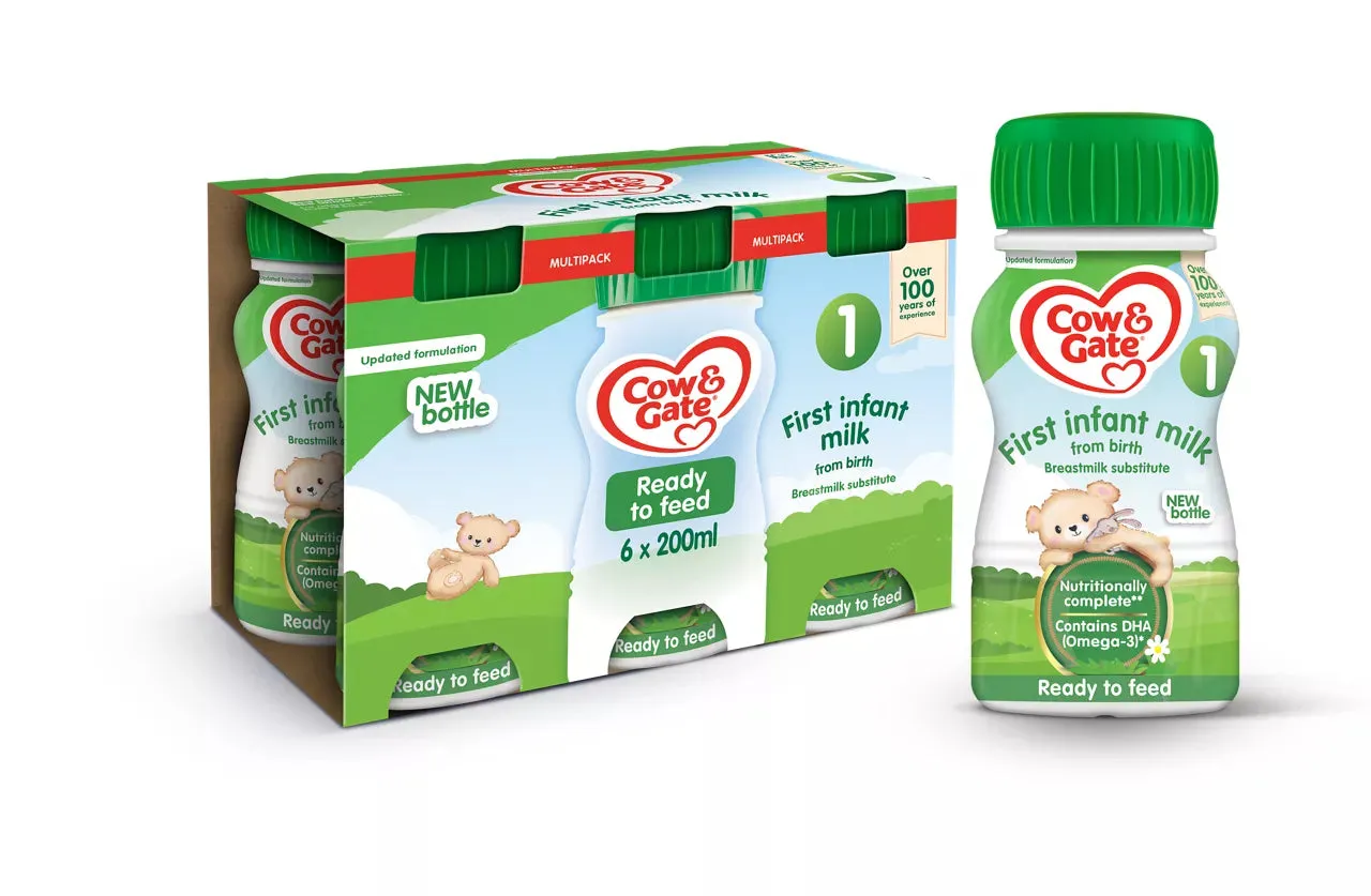 Cow & Gate First Milk Stage 1 - 6 x 200ml