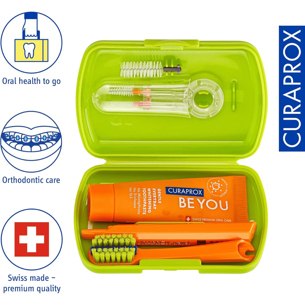 Curaprox Be You Green Ortho Travel Kit - Image 2