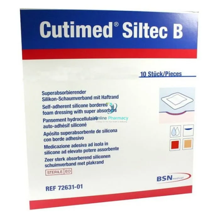 Cutimed Siltec 10cm x 20cm - 10 Pack