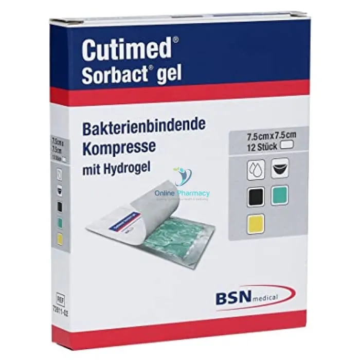 Cutimed Sorbact Gel 7.5cm x 7.5cm - 10 Pack