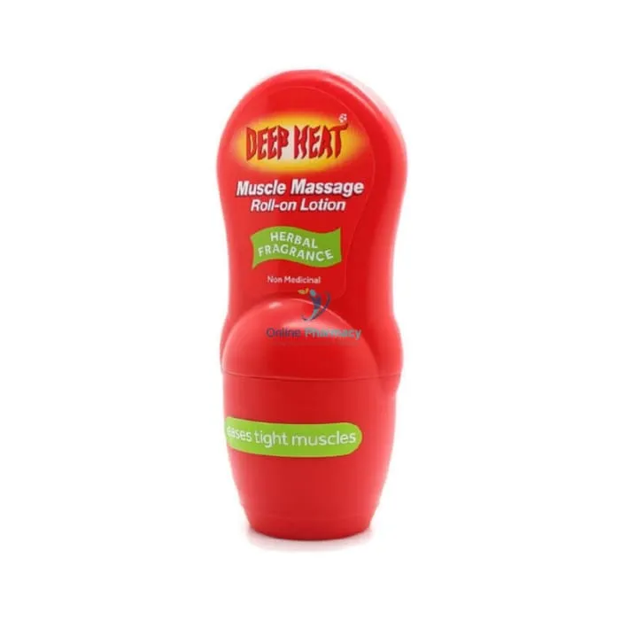 Deep Heat Muscle Massage Roll-On Lotion - 50ml