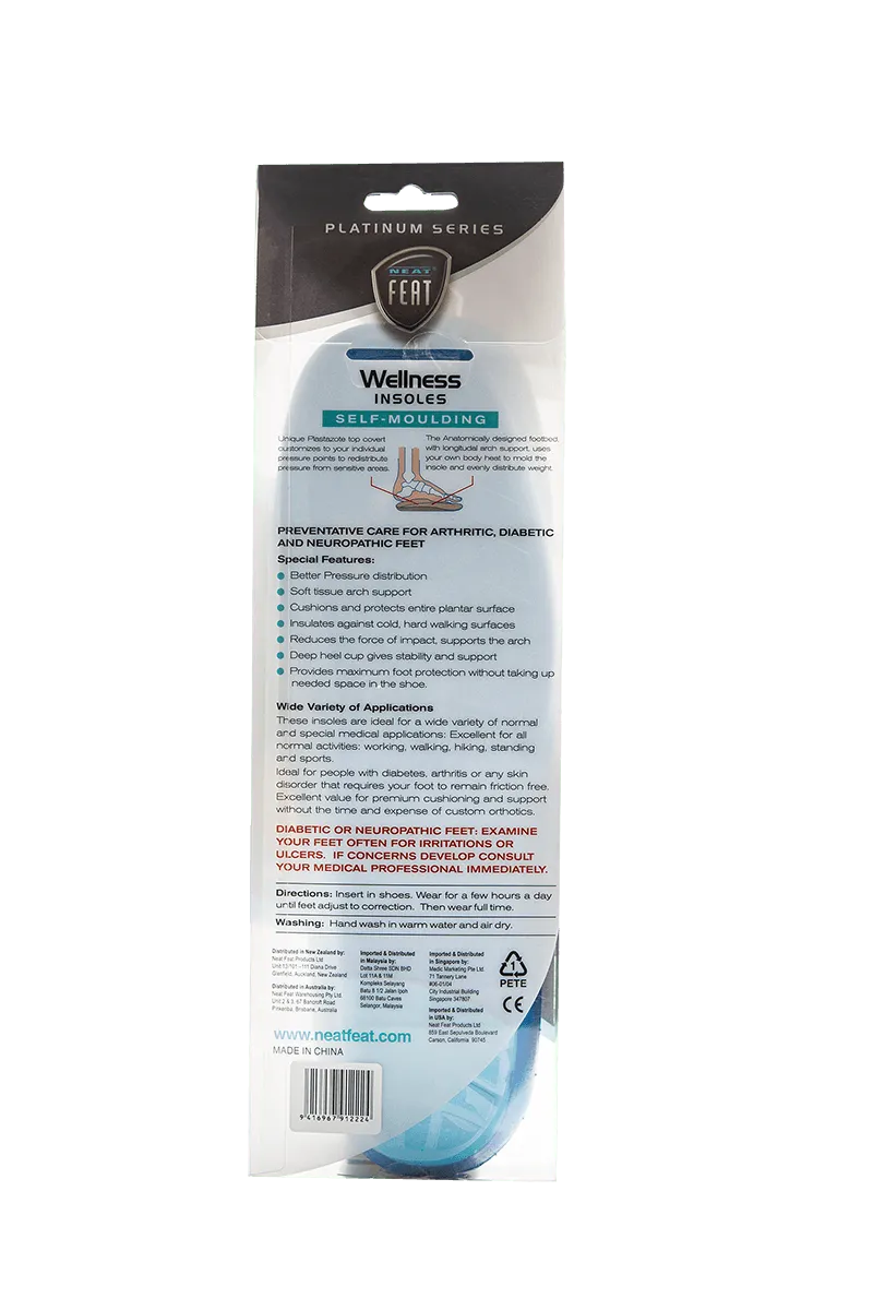 Platinum Series Wellness Self Moulding Insole For Friction Free Feet - 1 Pair - Image 4