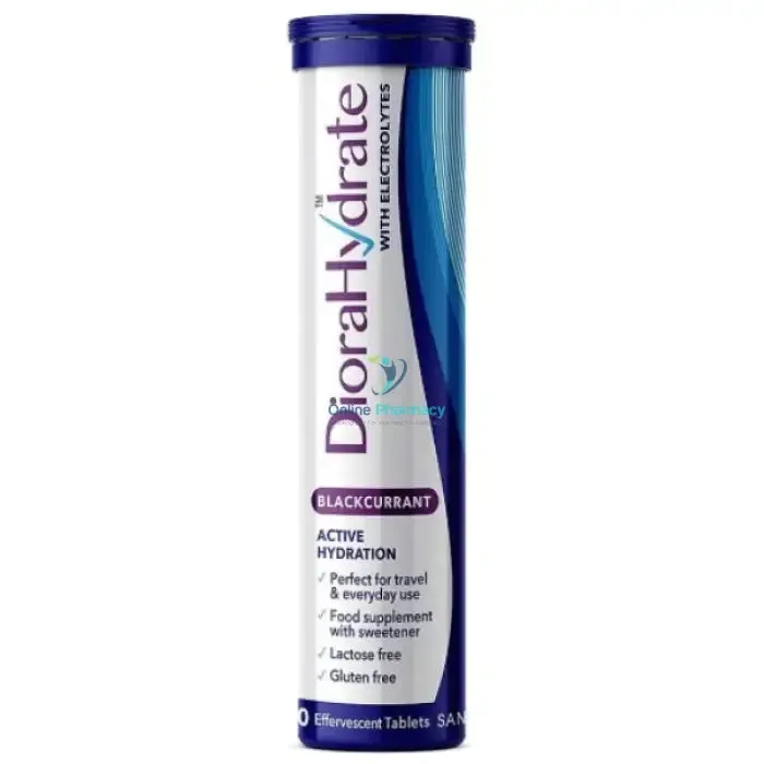 DioraHydrate Blackcurrant Effervescent Tablets - 20 Pack